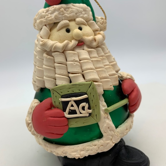 Vintage Handmade Christmas Teacher Santa Claus Retro Christmas Ornament - Picture 6 of 13